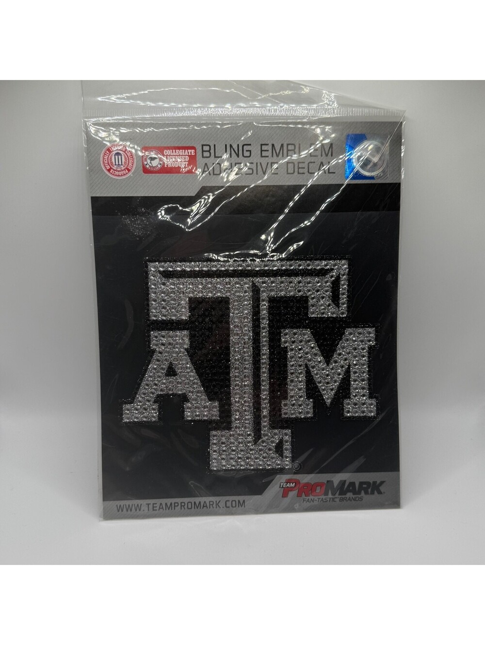 Texas A&M Aggies Football ATM Bling Emblem Decal Sticker Team Promark NCAA Nip